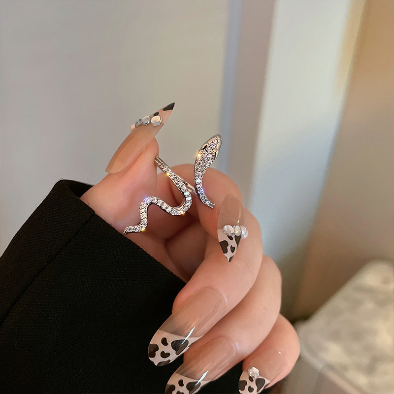 Crystal Snake Ring