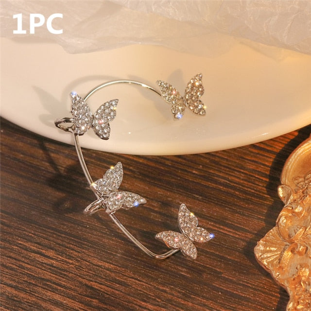 Gold Butterfly Ear Clip