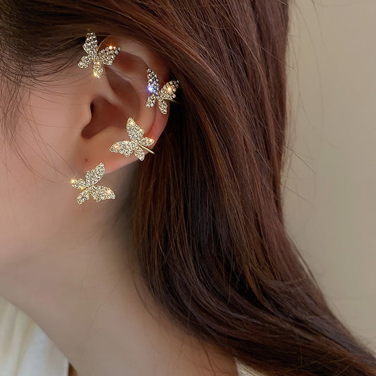 Gold Butterfly Ear Clip