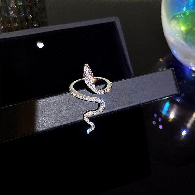 Crystal Snake Ring