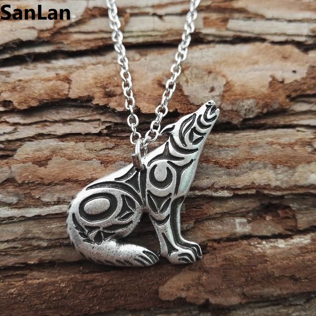 Wolf Pendant Necklace