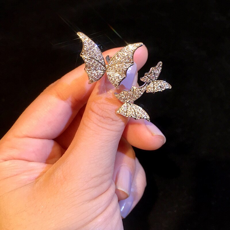 Crystal Butterfly Ring