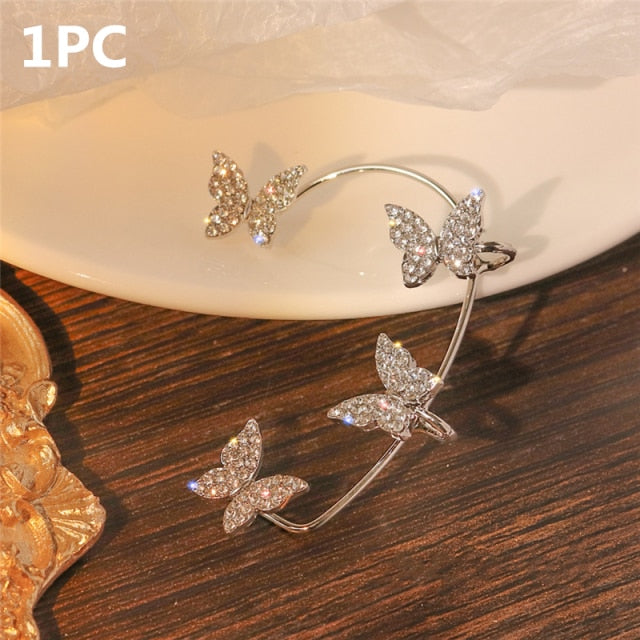 Gold Butterfly Ear Clip